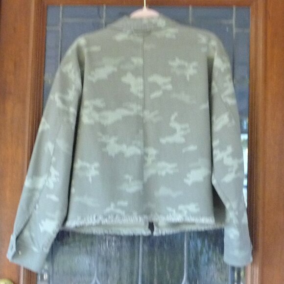 CAMO JEAN JACKET SIZE 1X GREEN - Picture 8 of 9